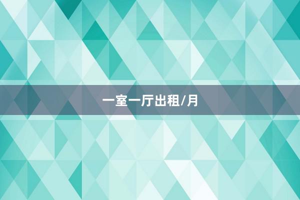 一室一厅出租/月